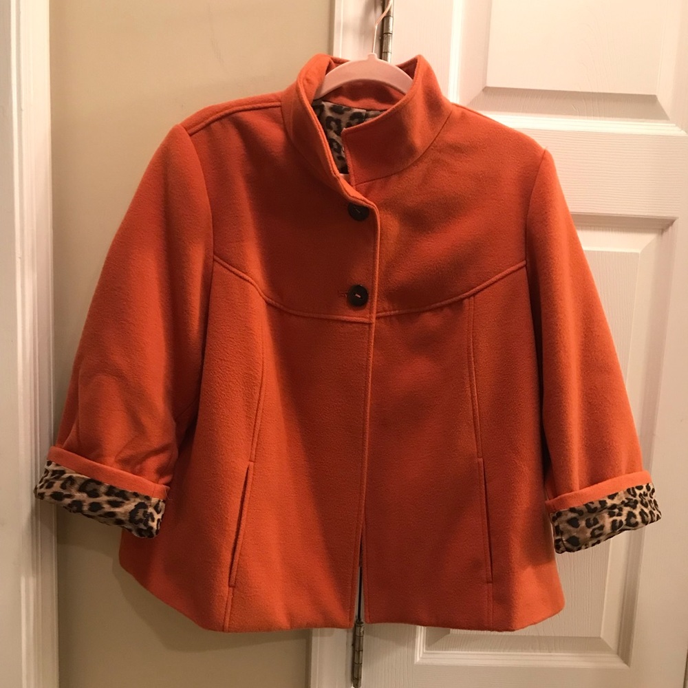 Chico’s Wool Swing Jacket Size 2 - image 3
